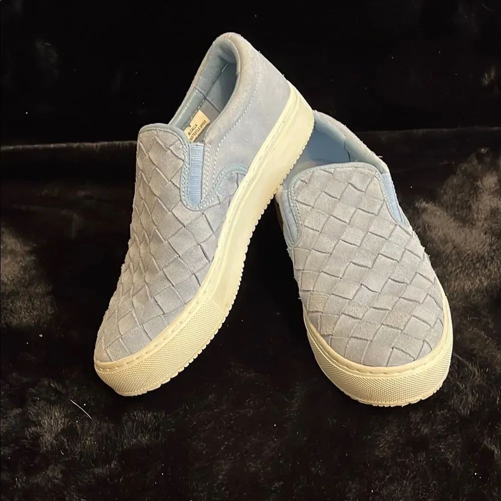 Marc Fisher Womens Woven Cushioned Calla Round Toe Platform Slip Sneakers